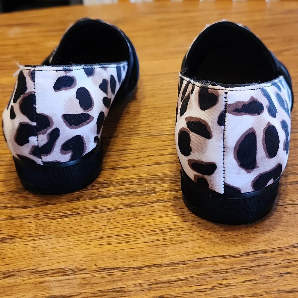 Violet & Red Leopard Flats Size 7